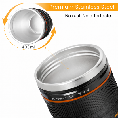 📸 Lens Coffee Mug – Capture the Perfect Brew ☕ | 10–30% OFF + FREE Cute Cup Holder 🐙🎁